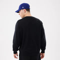 LA Dodgers MLB Retro Black Oversized Crew Neck Sweater-klyvox