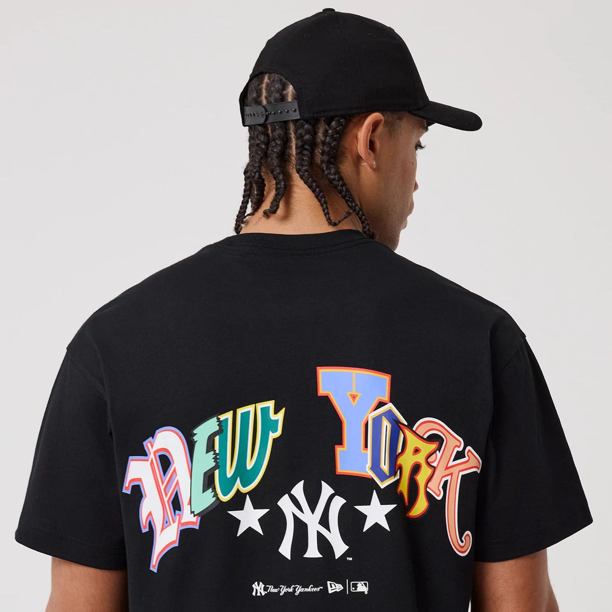 New York Yankees MLB Word Art Black T-Shirt-klyvox