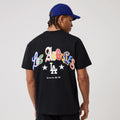 LA Dodgers MLB Word Art Black T-Shirt-klyvox