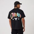 Chicago Bulls MLB Word Art Black T-Shirt-klyvox