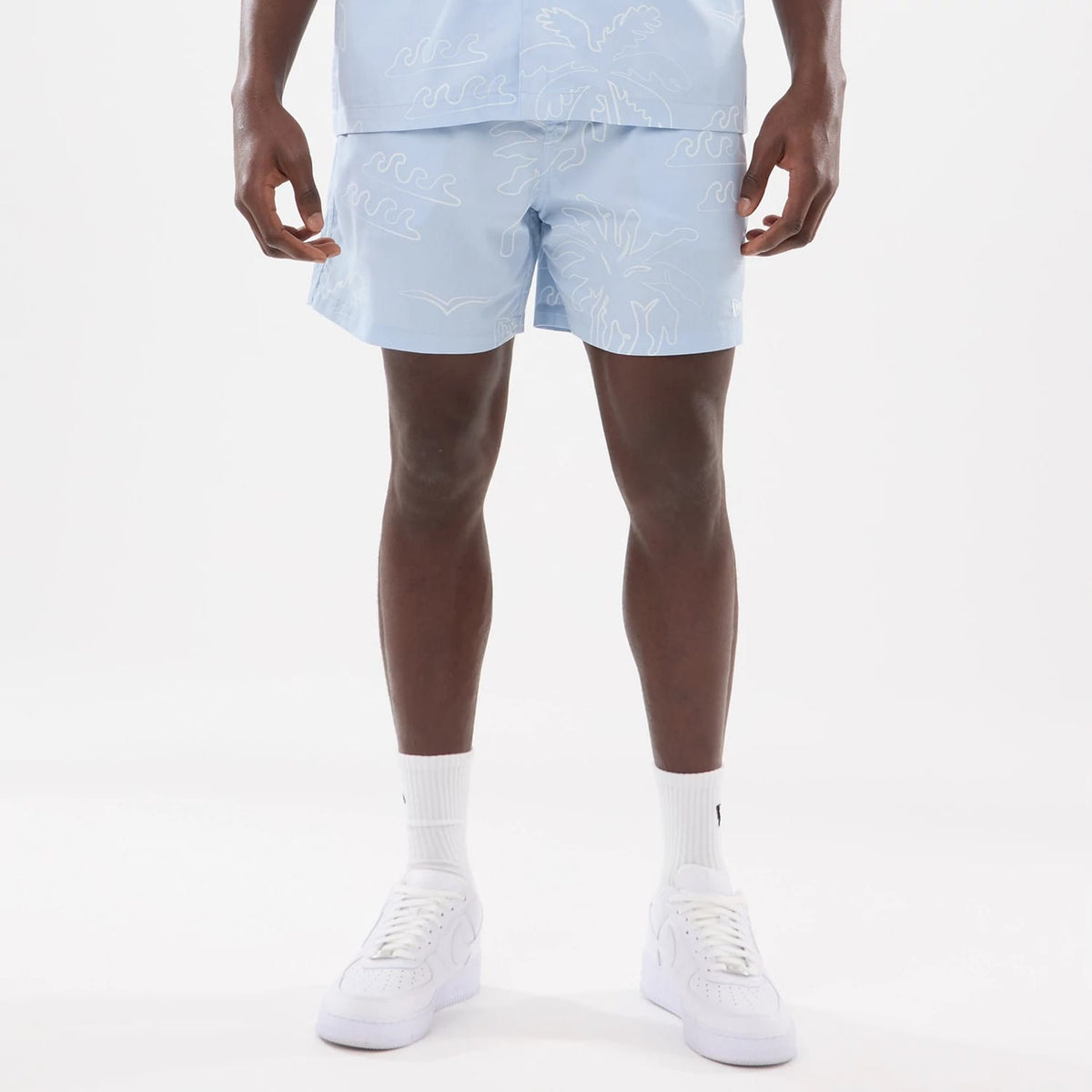New Era Resort Blue Oversized Shorts-klyvox