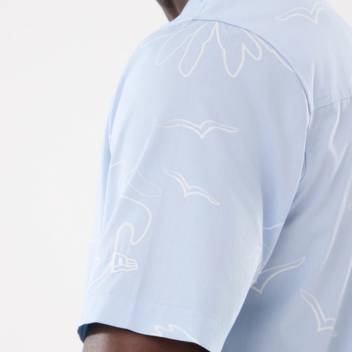 New Era Resort Blue Short Sleeve Shirt-klyvox