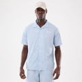 New Era Resort Blue Short Sleeve Shirt-klyvox