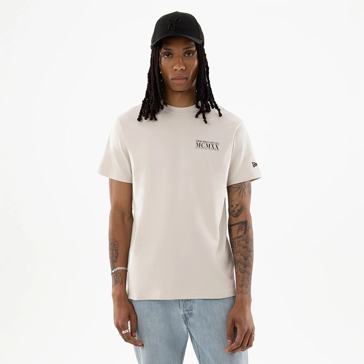 New Era Heritage Cream T-Shirt-klyvox