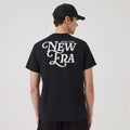 New Era Script Graphic Black T-Shirt-klyvox
