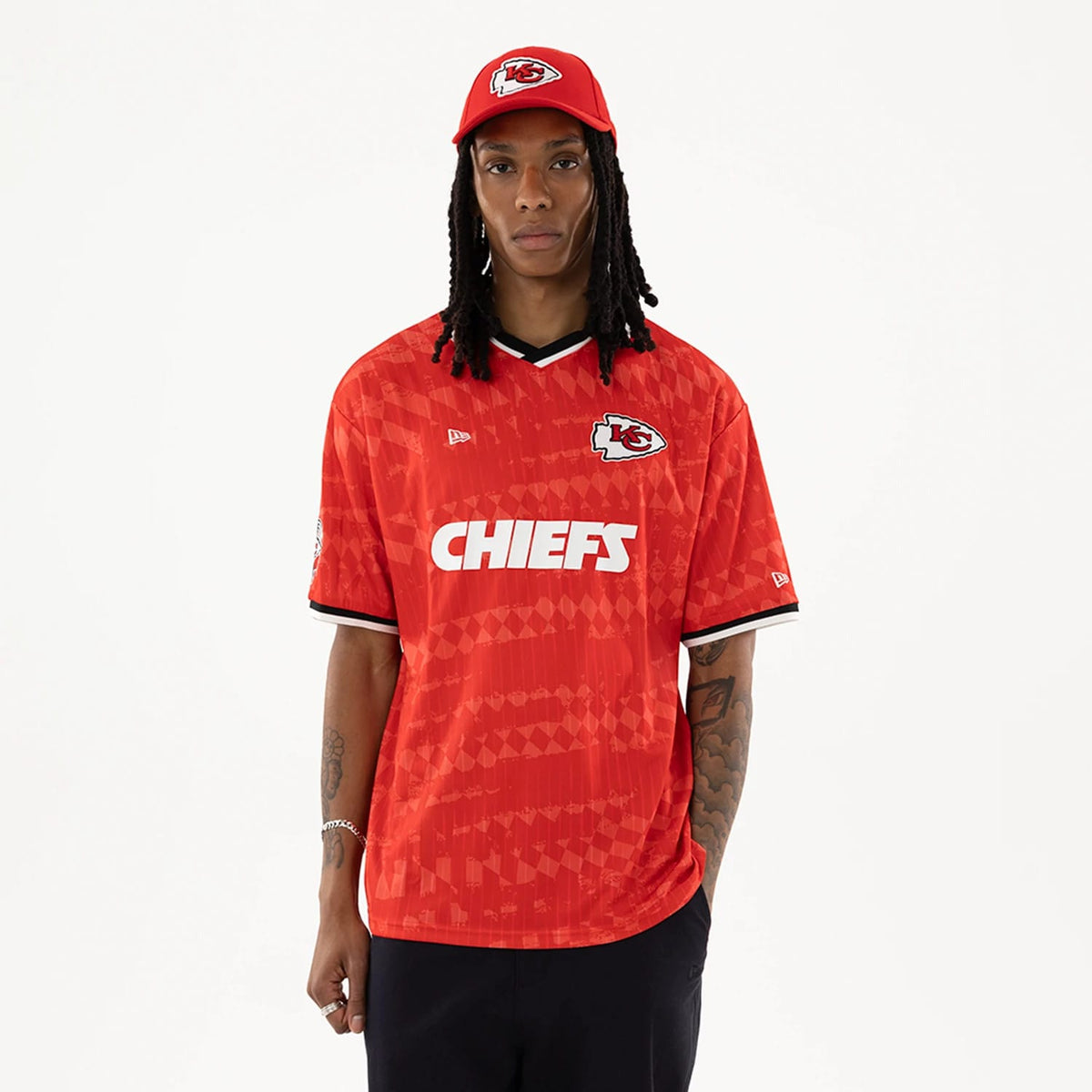 Kansas City Chiefs NFL Red Soccer Jersey-klyvox