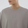 New Era NEC Logo Beige Oversized T-Shirt-klyvox