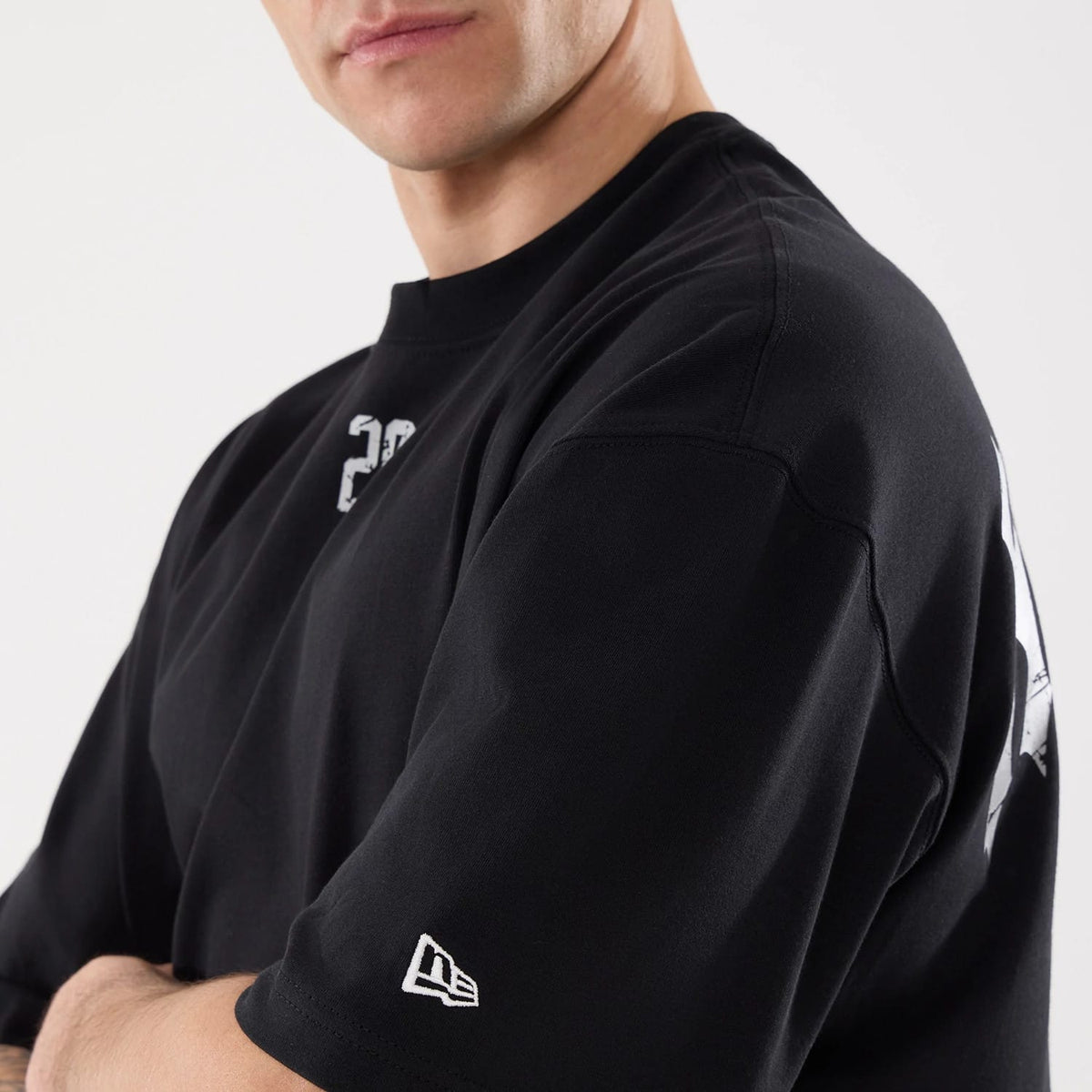 New Era Graphic Street Archived City Black Oversized T-Shirt-klyvox
