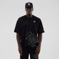 New York Yankees MLB Mix League Black Oversized Mesh T-Shirt-klyvox