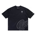 Las Vegas Raiders NFL Mix League Black Oversized Mesh T-Shirt-klyvox