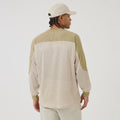 New Era NEC Logo Beige Long Sleeve Jersey-klyvox
