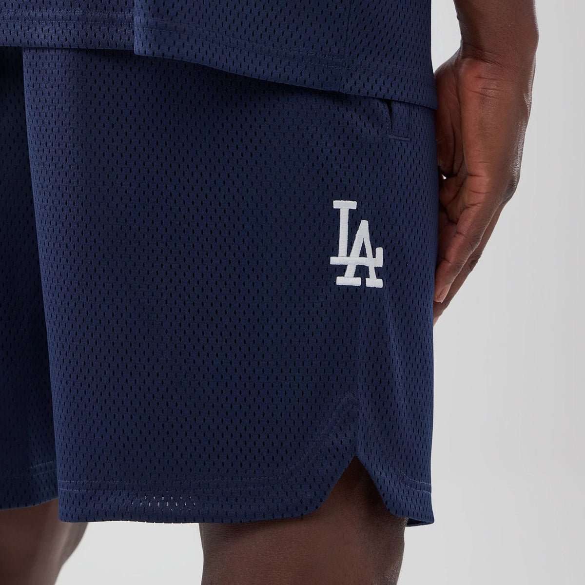 LA Dodgers MLB Mix League Blue Oversized Mesh Shorts-klyvox