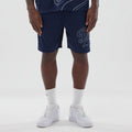 LA Dodgers MLB Mix League Blue Oversized Mesh Shorts-klyvox