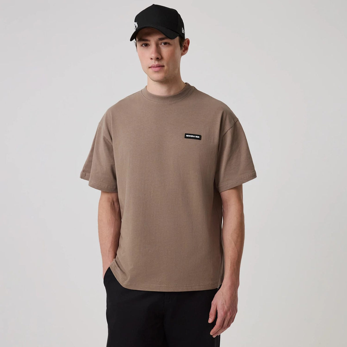 New Era Distressed Brown T-Shirt-klyvox