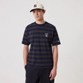 New York Yankees MLB Border Navy Oversized T-Shirt-klyvox