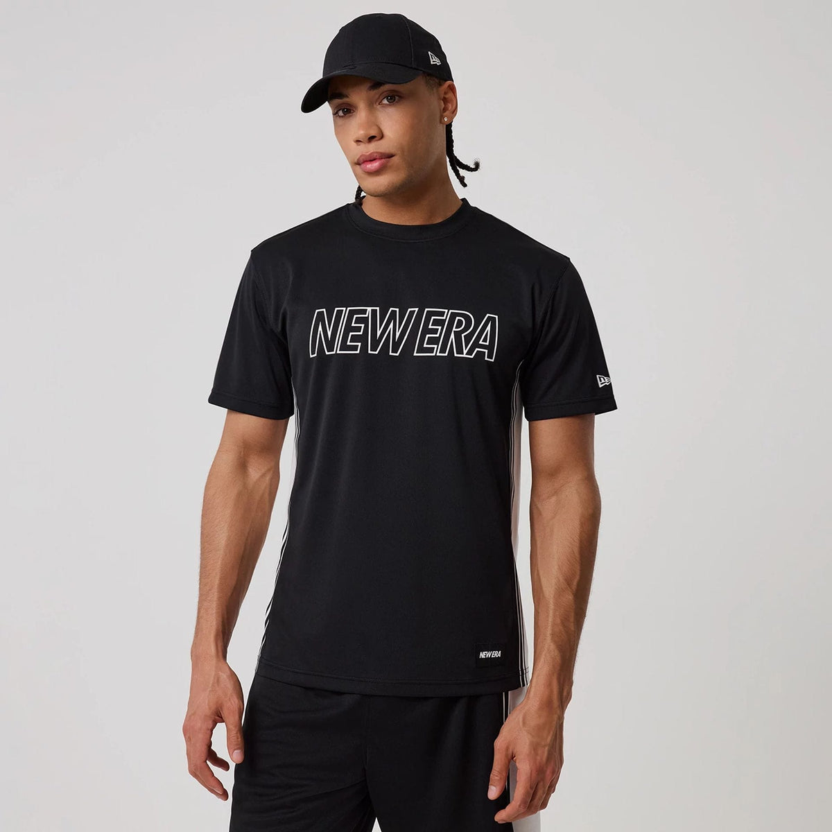 New Era Mesh Black T-Shirt-klyvox