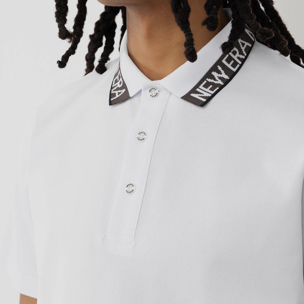 New Era Kanoko White Polo T-Shirt-klyvox