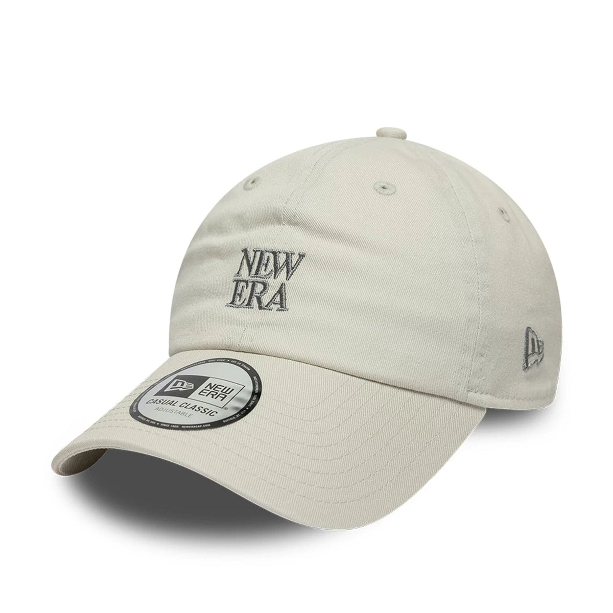 New Era Square Logo Cream Casual Classic Adjustable Cap-klyvox