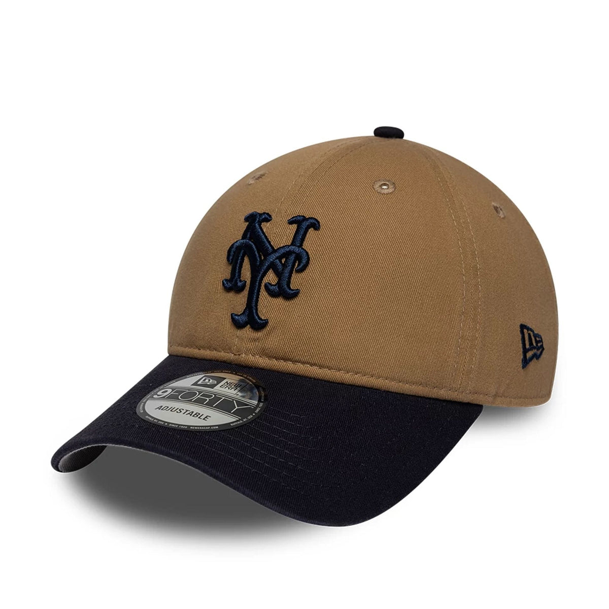 New York Mets MLB Beige 9FORTY Unstructured Adjustable Cap-klyvox