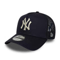 New York Yankees MLB Mesh Navy 9FORTY A-Frame Trucker Adjustable Cap-klyvox