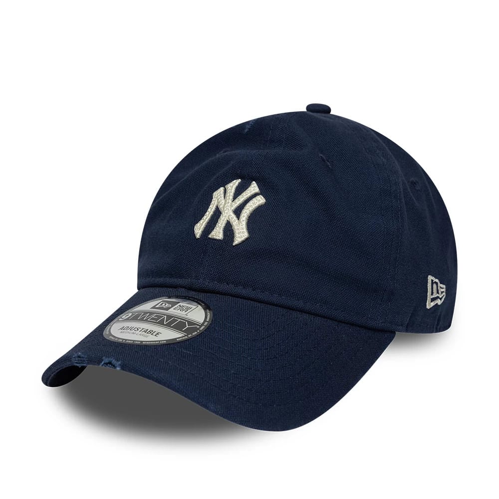 New York Yankees MLB Distressed Dark Blue 9TWENTY Adjustable Cap-klyvox