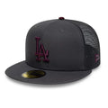 LA Dodgers MLB Hydrangea Dark Grey 59FIFTY Fitted Cap-klyvox