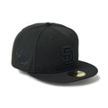 San Diego Padres MLB Black 59FIFTY Fitted Cap-klyvox