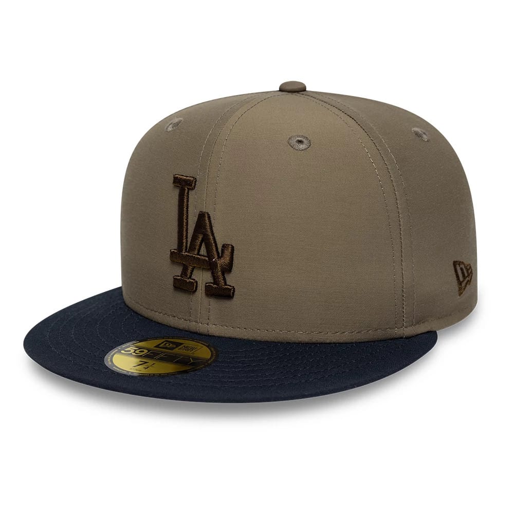 LA Dodgers MLB Grosgrain Green 59FIFTY Fitted Cap-klyvox
