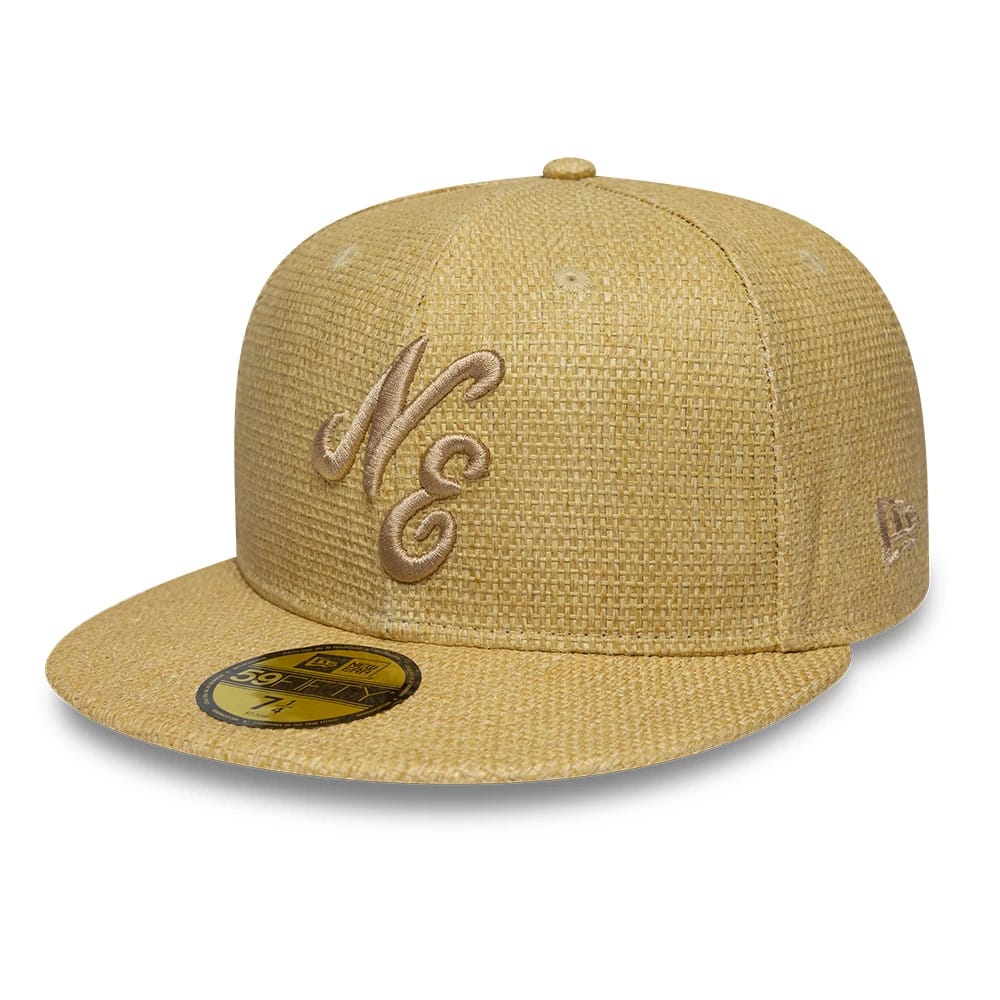 New Era Straw Beige 59FIFTY Fitted Cap-klyvox