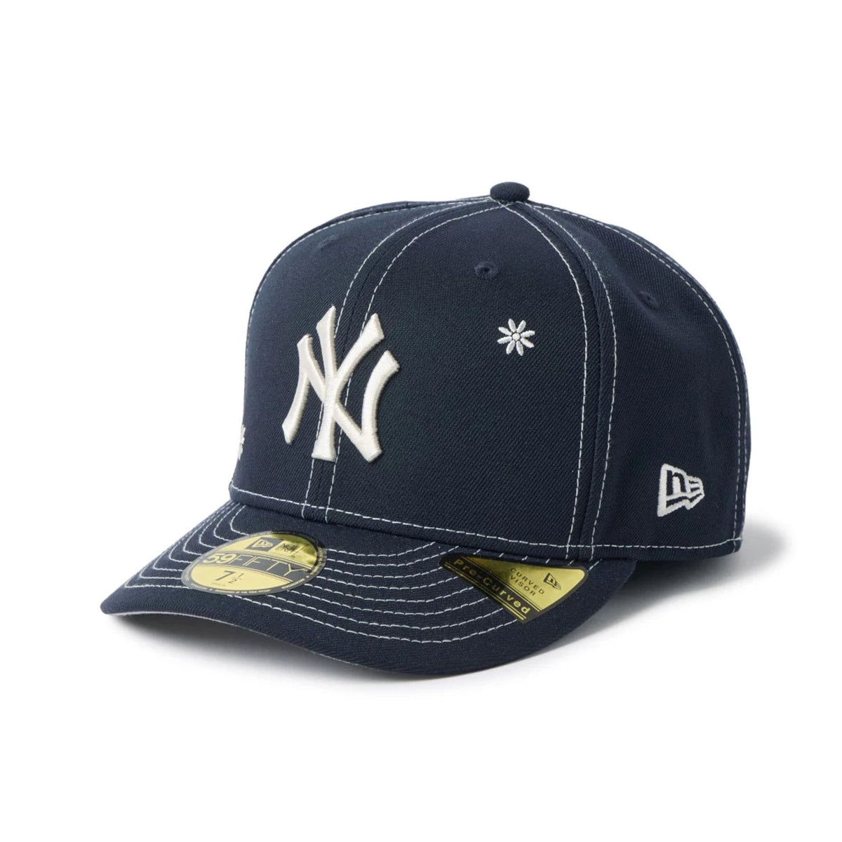New York Yankees MLB Floral Navy 59FIFTY Fitted Cap-klyvox