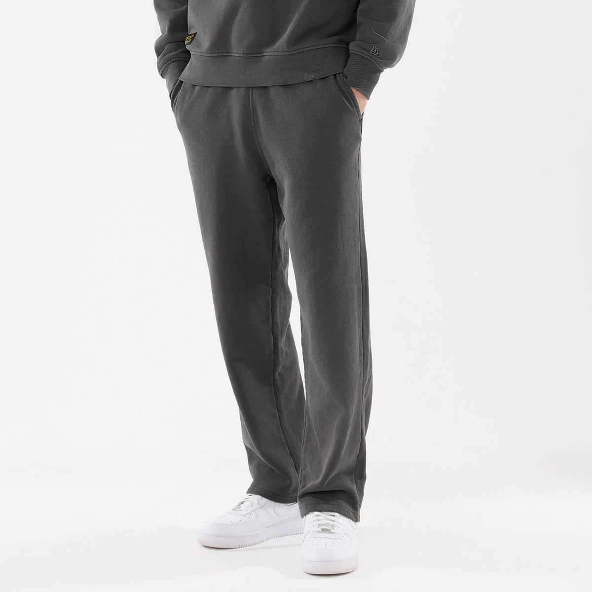 New Era Originators Black Straight Leg Joggers-klyvox