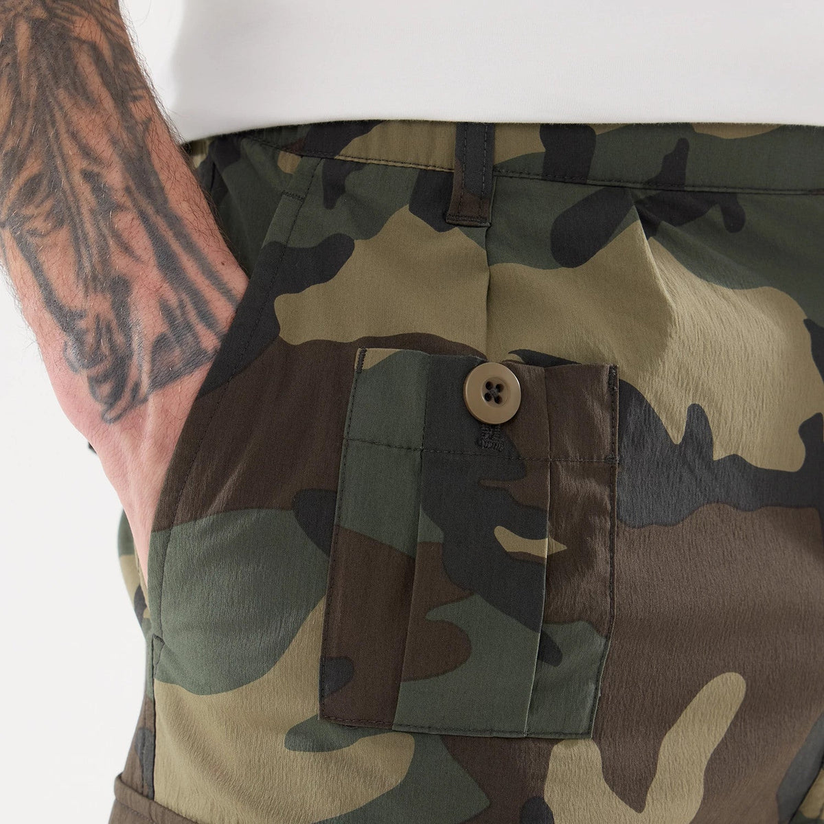 New Era Originators Woodland Camo Cargo Trousers-klyvox