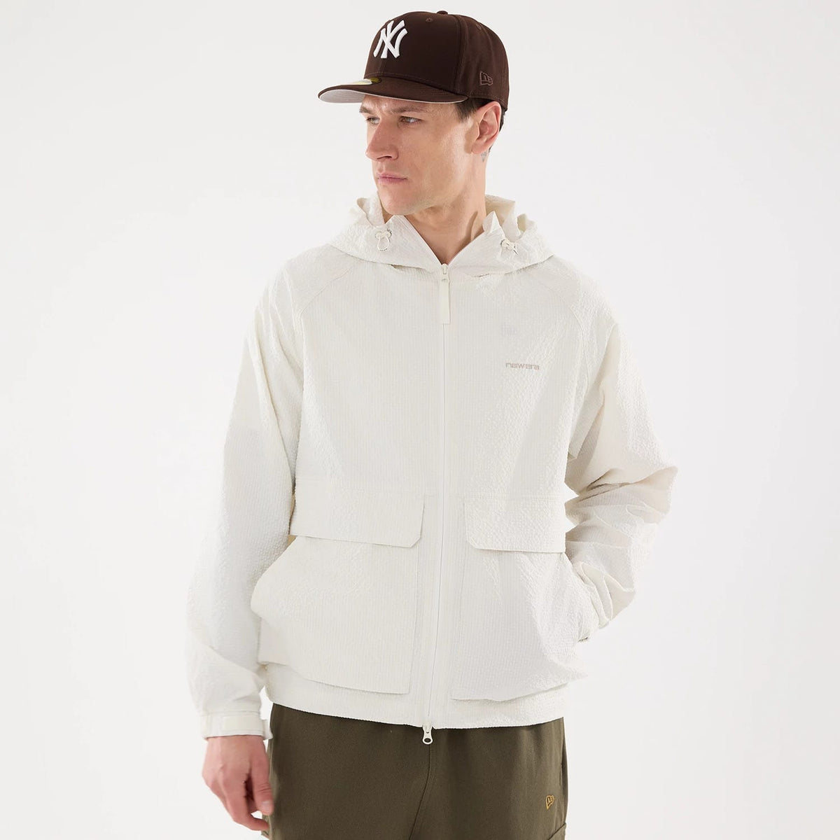 New Era Black Label Open White Jacket-klyvox
