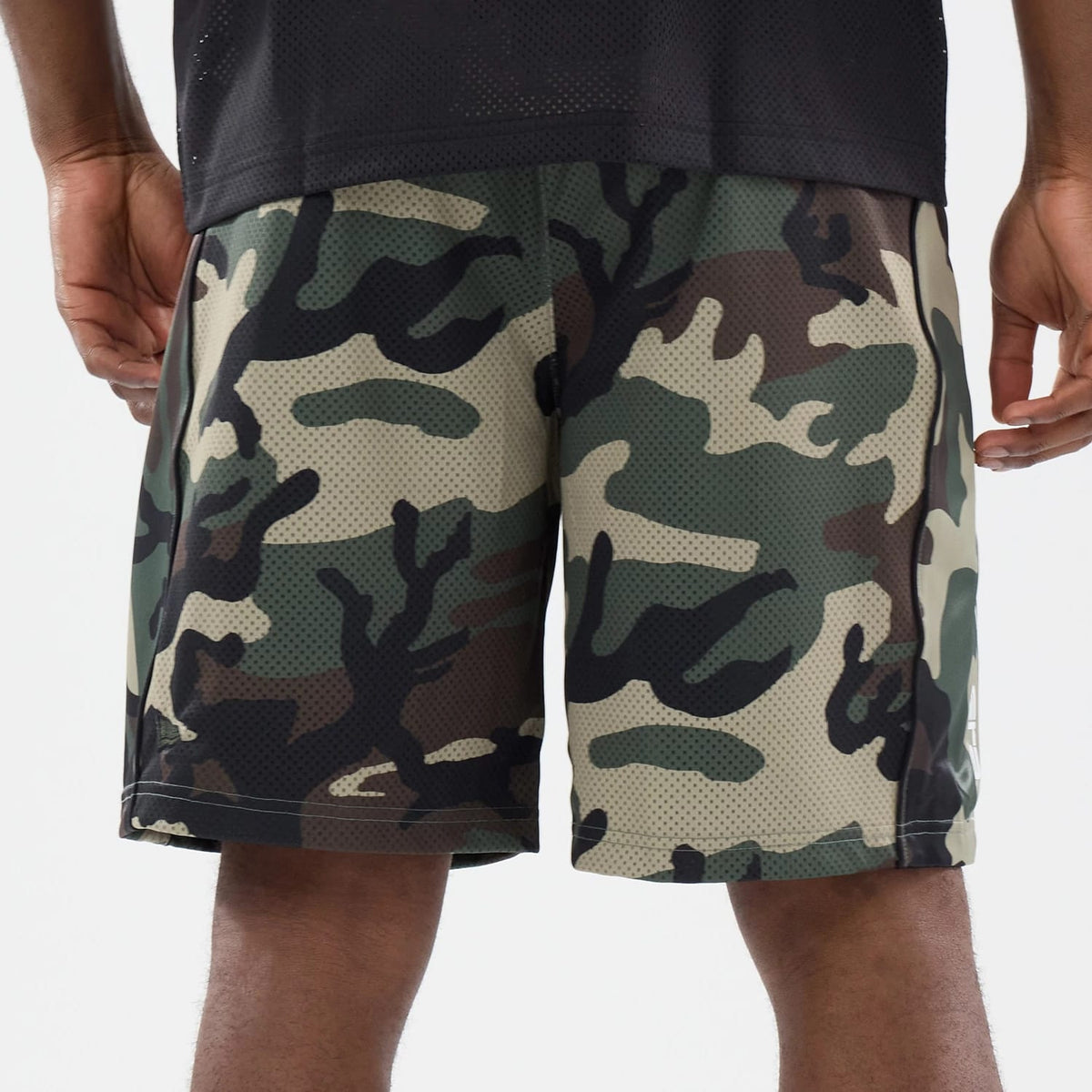 New Era Bermuda 6 Day Camo Oversized Shorts-klyvox