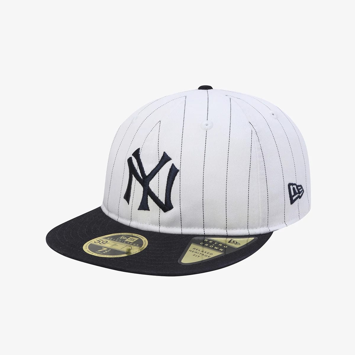 New York Yankees MLB 59FIFTY Day White Retro Crown 59FIFTY Fitted Cap-klyvox