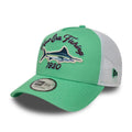 New Era Fishing Open Green 9FORTY A-Frame Trucker Adjustable Cap-klyvox