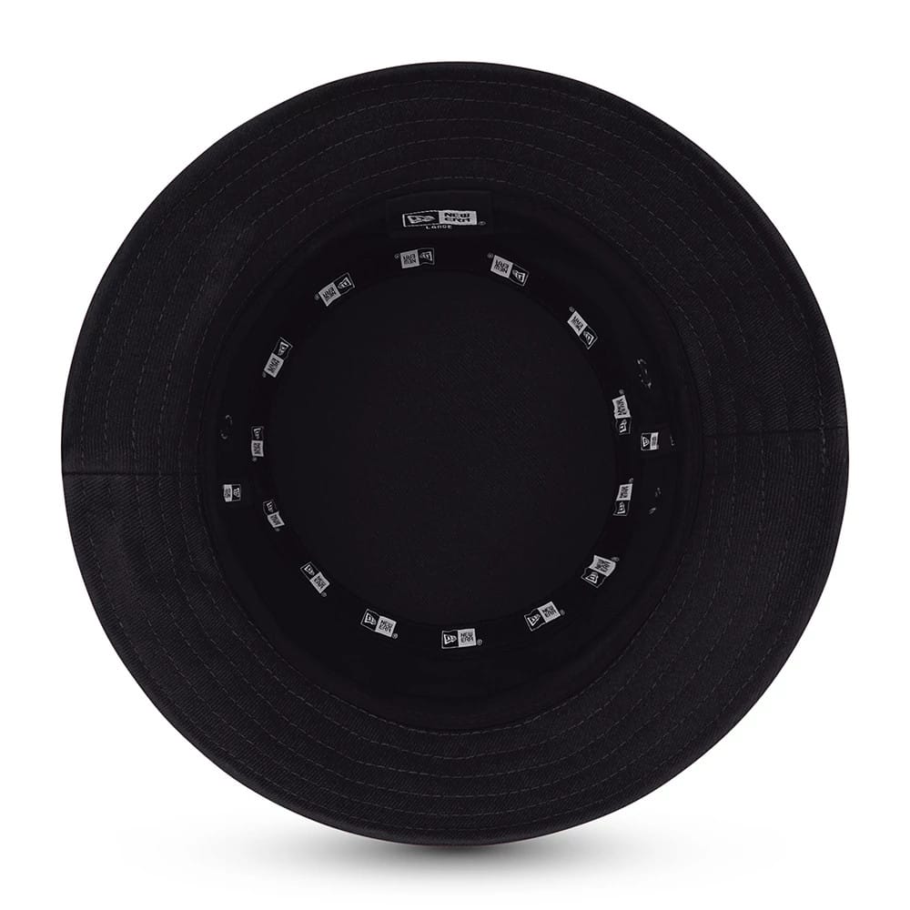 New Era Essential Black Bucket Hat-klyvox