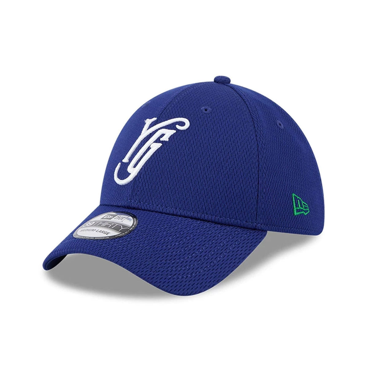 Yard Goats MiLB Batting Practice Dark Blue 39THIRTY Stretch Fit Cap-klyvox