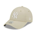 New York Yankees Womens League Essential Light Beige 9FORTY Adjustable Cap-klyvox