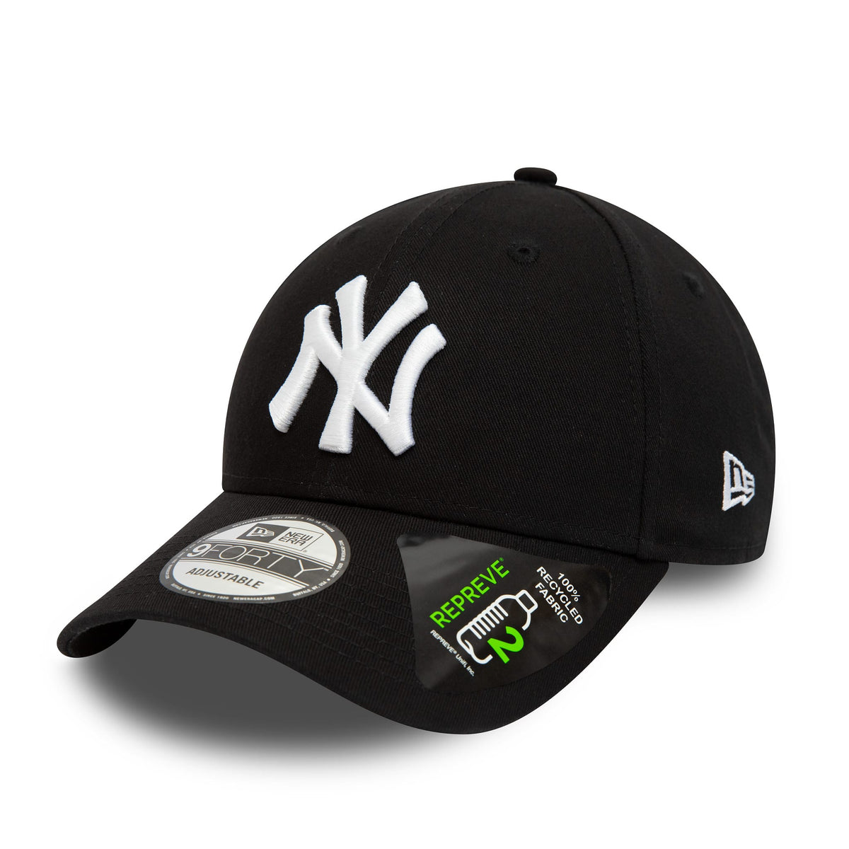 New York Yankees Repreve League Essential Black 9FORTY Adjustable Cap-klyvox