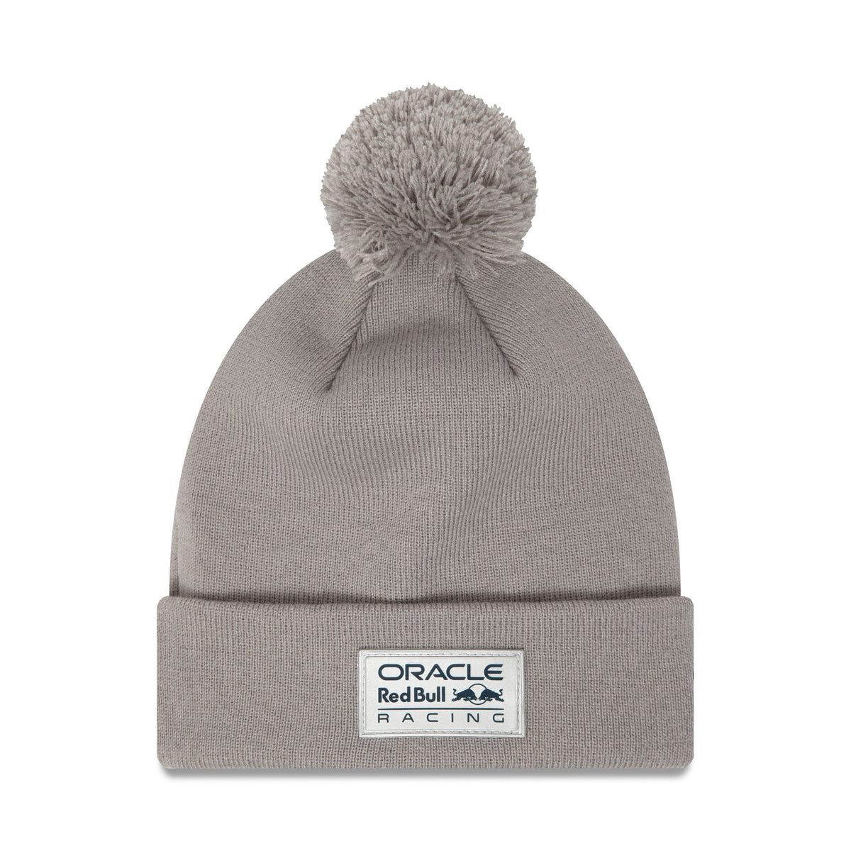 Red Bull Team Grey Bobble Knit Grey Beanie Hat-klyvox