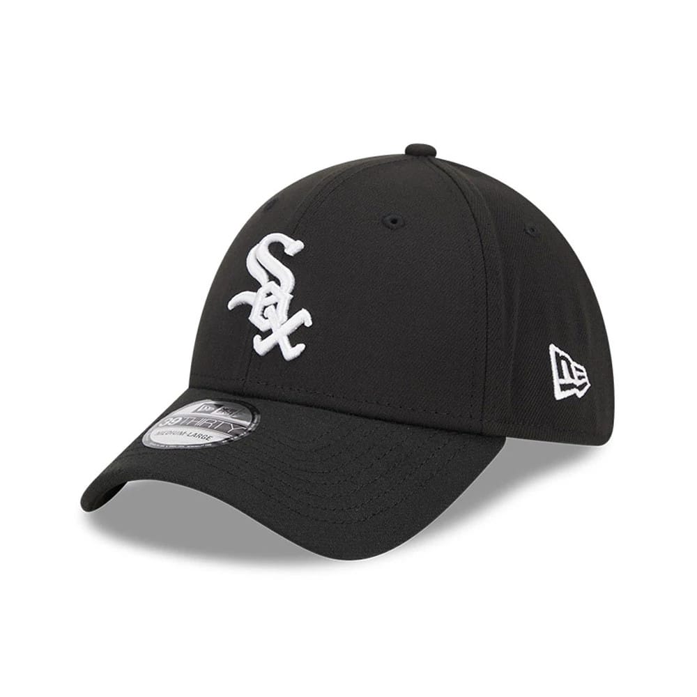 Chicago White Sox MLB Evergreen Black 39THIRTY Stretch Fit Cap-klyvox