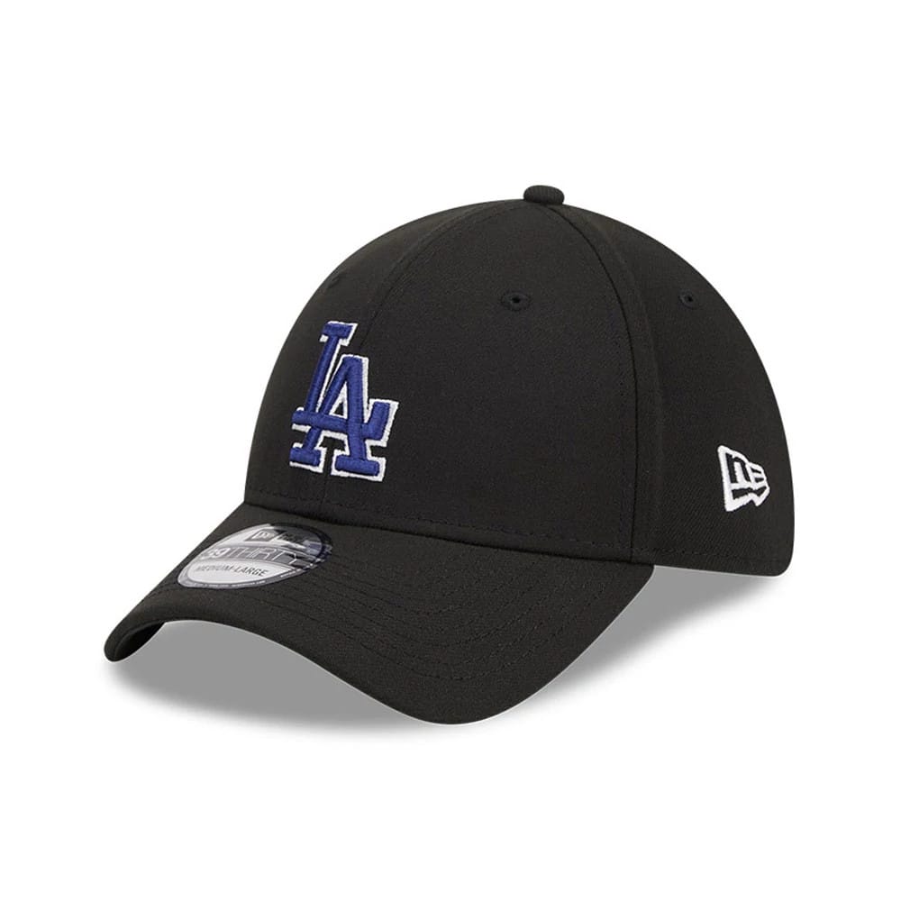 LA Dodgers MLB Evergreen Black 39THIRTY Stretch Fit Cap-klyvox