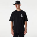 LA Dodgers MLB Essential Black Oversized T-Shirt-klyvox