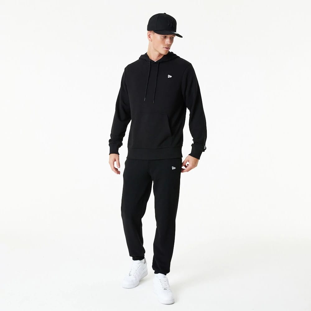New Era Essential Black Pullover Hoodie-klyvox