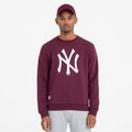 New York Yankees MLB Regular Dark Purple Crew Neck Sweatshirt-klyvox
