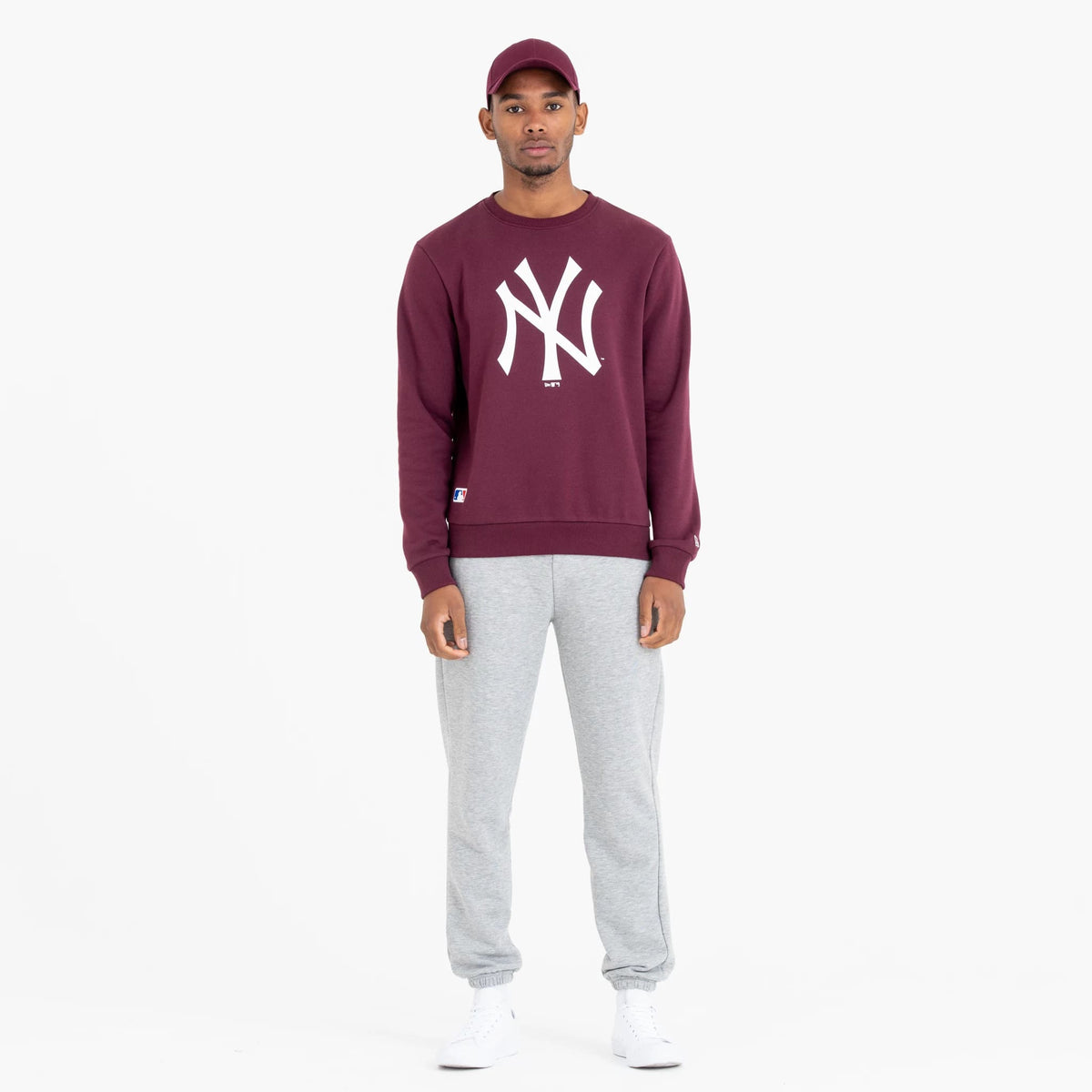 New York Yankees MLB Regular Dark Purple Crew Neck Sweatshirt-klyvox
