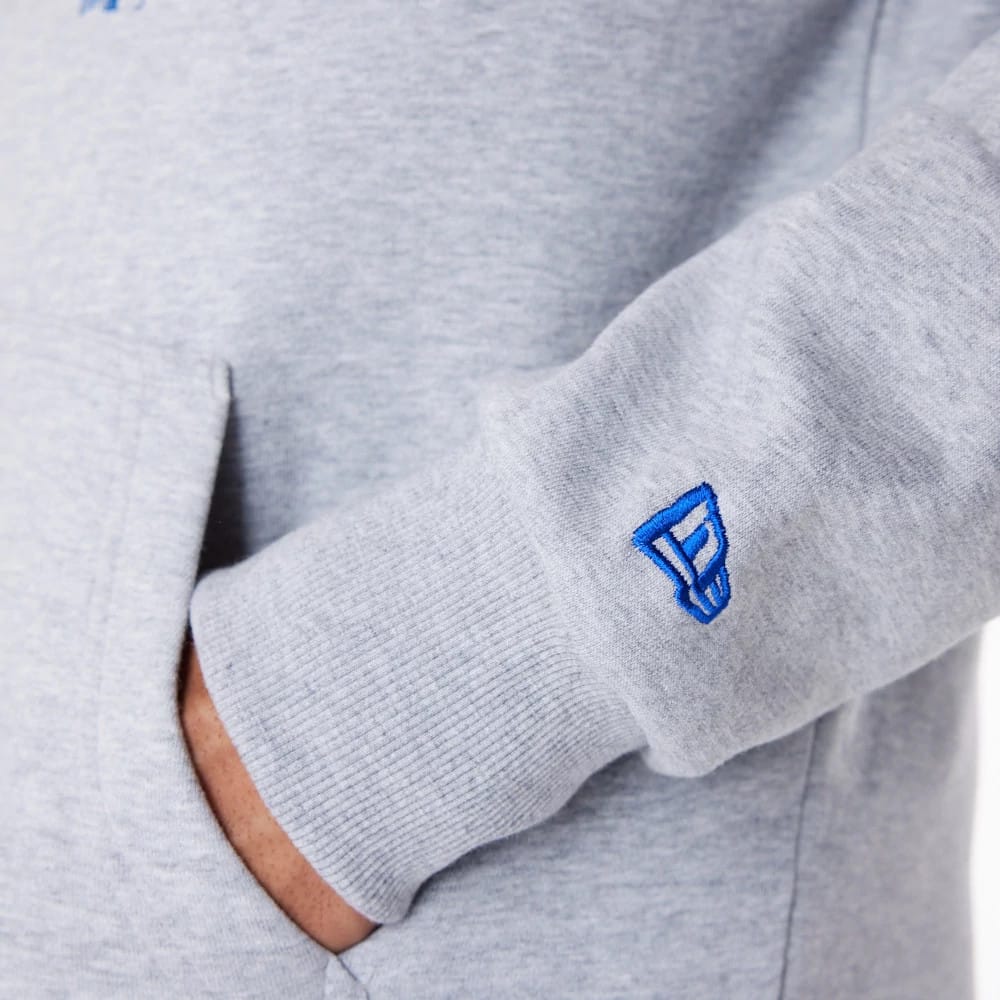 LA Dodgers MLB Regular Grey Pullover Hoodie-klyvox
