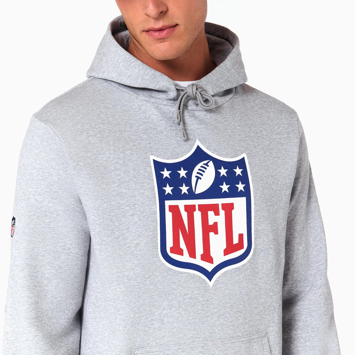 NFL Shield Logo NFL Grey Pullover Hoodie-klyvox