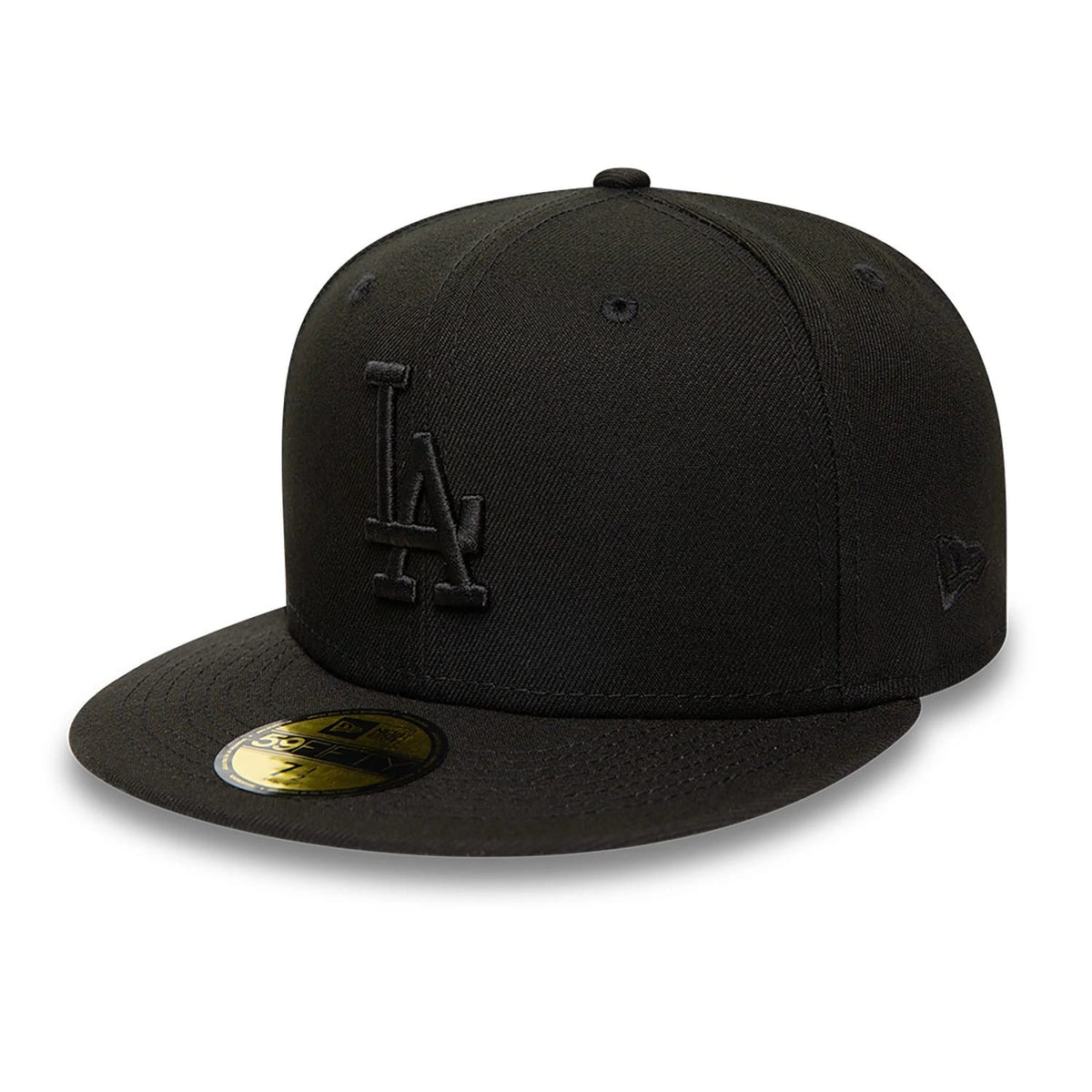 LA Dodgers MLB Black on Black 59FIFTY Fitted Cap-klyvox